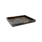 Currey and Company 1200-1130 Thrace Tray Set of 2 in Black/Yellow