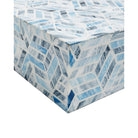 Currey and Company 1200-1137 Chance Box in Blue/Natural White