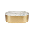 Currey and Company 1200-1144 Trove Oval Box in Natural/Brass