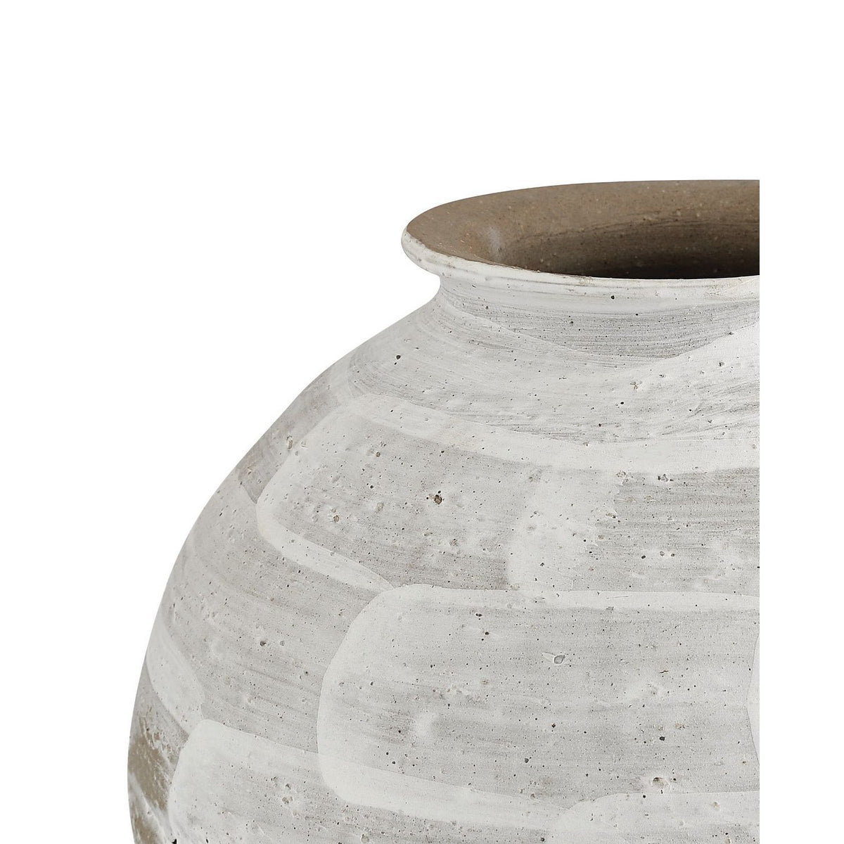 Currey and Company 1200-1158 Tussock Vase Set of 2 in White