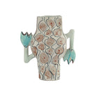 Currey and Company 1200-1162 Tuliette Vase in Blue/Off-White/Pink/Black