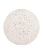 Currey and Company 2000-0054 Ridge Terrazzo Accent Table in Ivory Terrazzo