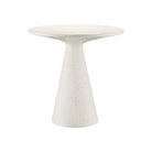 Currey and Company 2000-0055 Pendurado Terrazzo C Table in Ivory Terrazzo