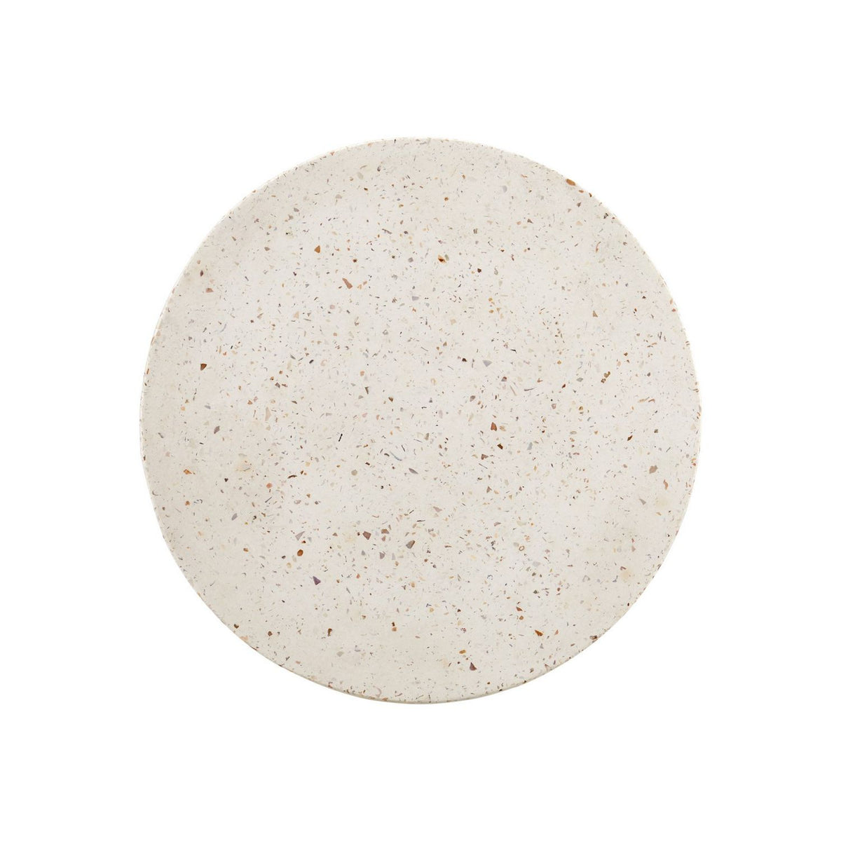 Currey and Company 2000-0056 Cresta Terrazzo Drinks Table in Ivory Terrazzo