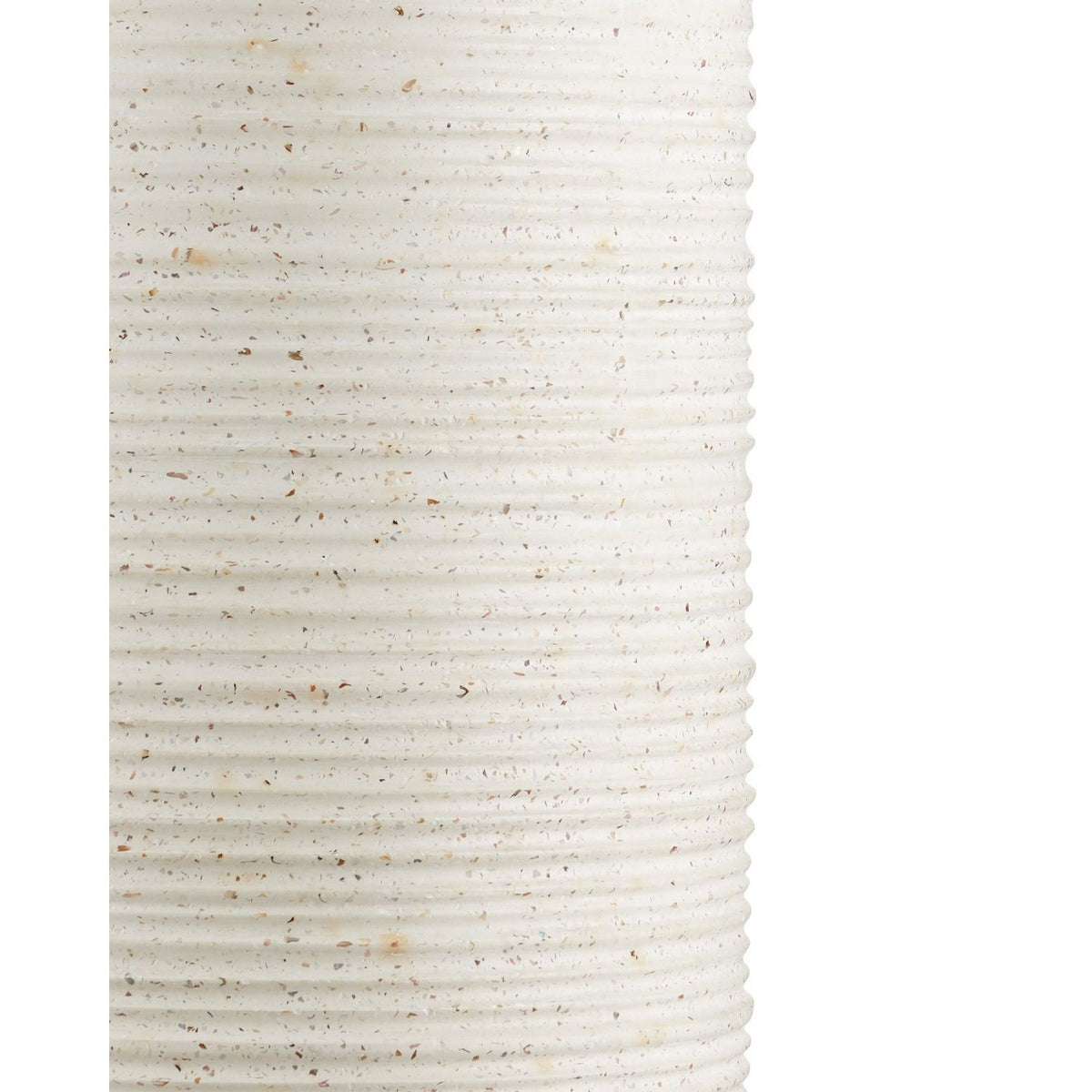Currey and Company 2000-0058 Cresta Terrazzo Pedestal in Ivory Terrazzo