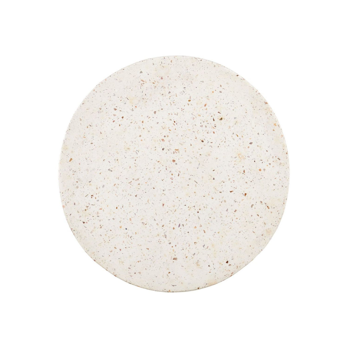 Currey and Company 2000-0058 Cresta Terrazzo Pedestal in Ivory Terrazzo