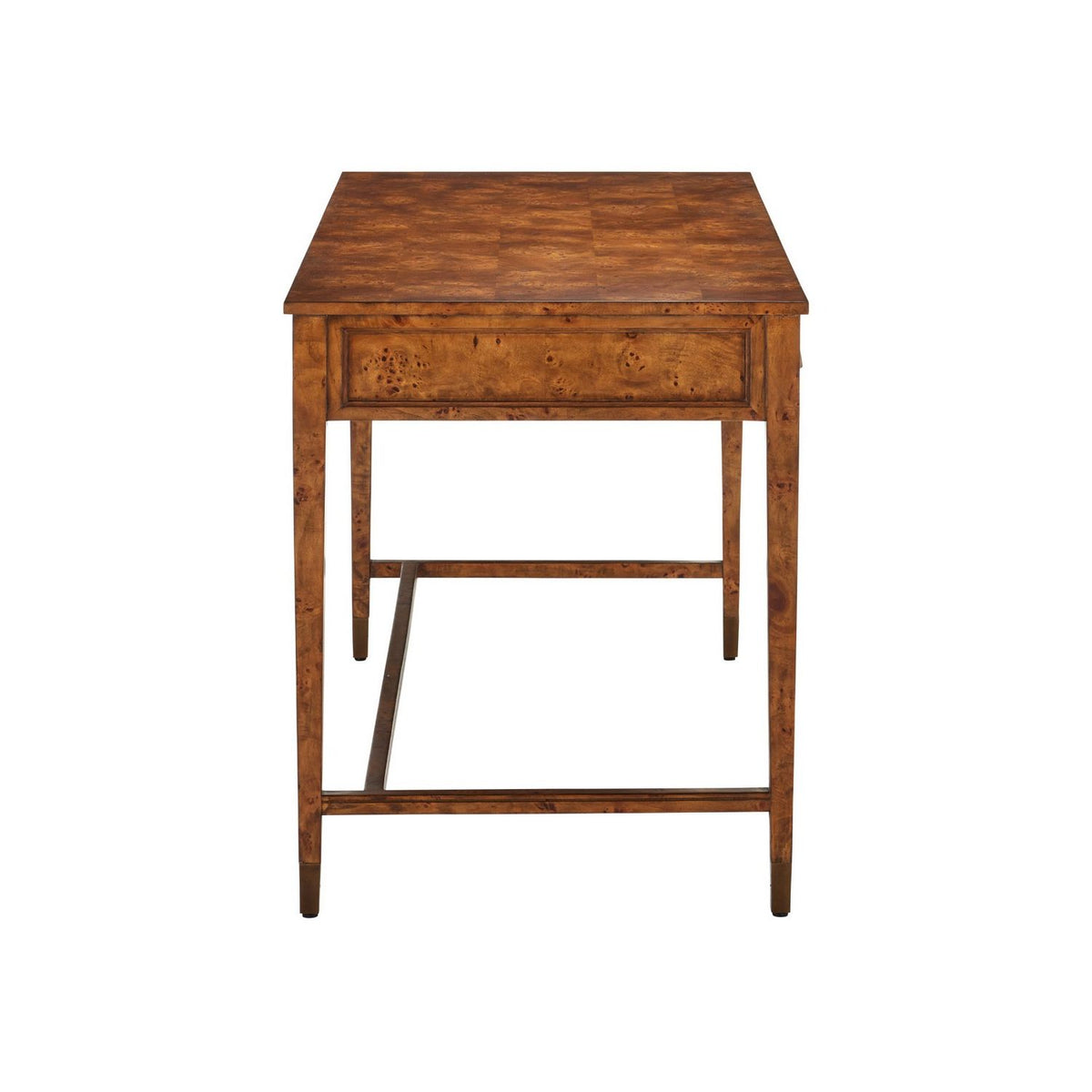 Currey and Company 3000-0343 Evie Writing Desk in Mappa Burl/Brass