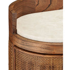 Currey and Company 3000-0346 Virtuosity Bar Cabinet in Brushed Driftwood/Natural/Brass