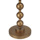 Currey and Company 4000-0259 Quatrefoil Accent Table in Green/Brass