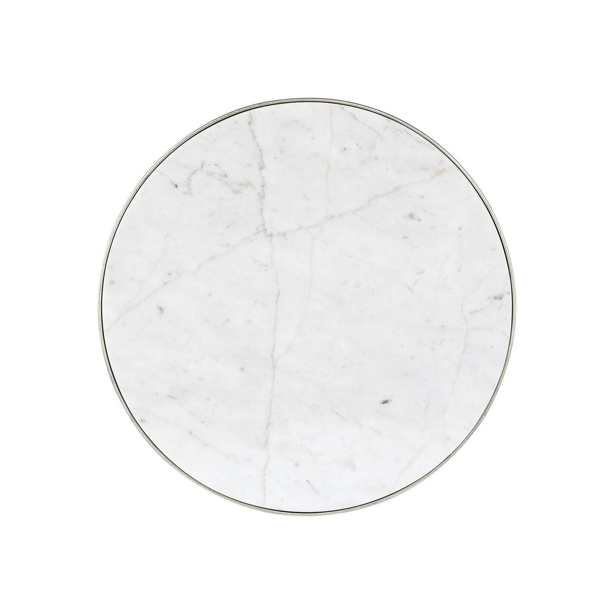 Currey and Company 4000-0260 Lunaria Accent Table in Antique Silver Leaf/Natural