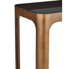 Currey and Company 4000-0262 Scaffale Console Table in Smoke Gold/Smoke