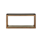 Currey and Company 4000-0262 Scaffale Console Table in Smoke Gold/Smoke