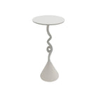 Currey and Company 4000-0263 Cauda Drinks Table in White