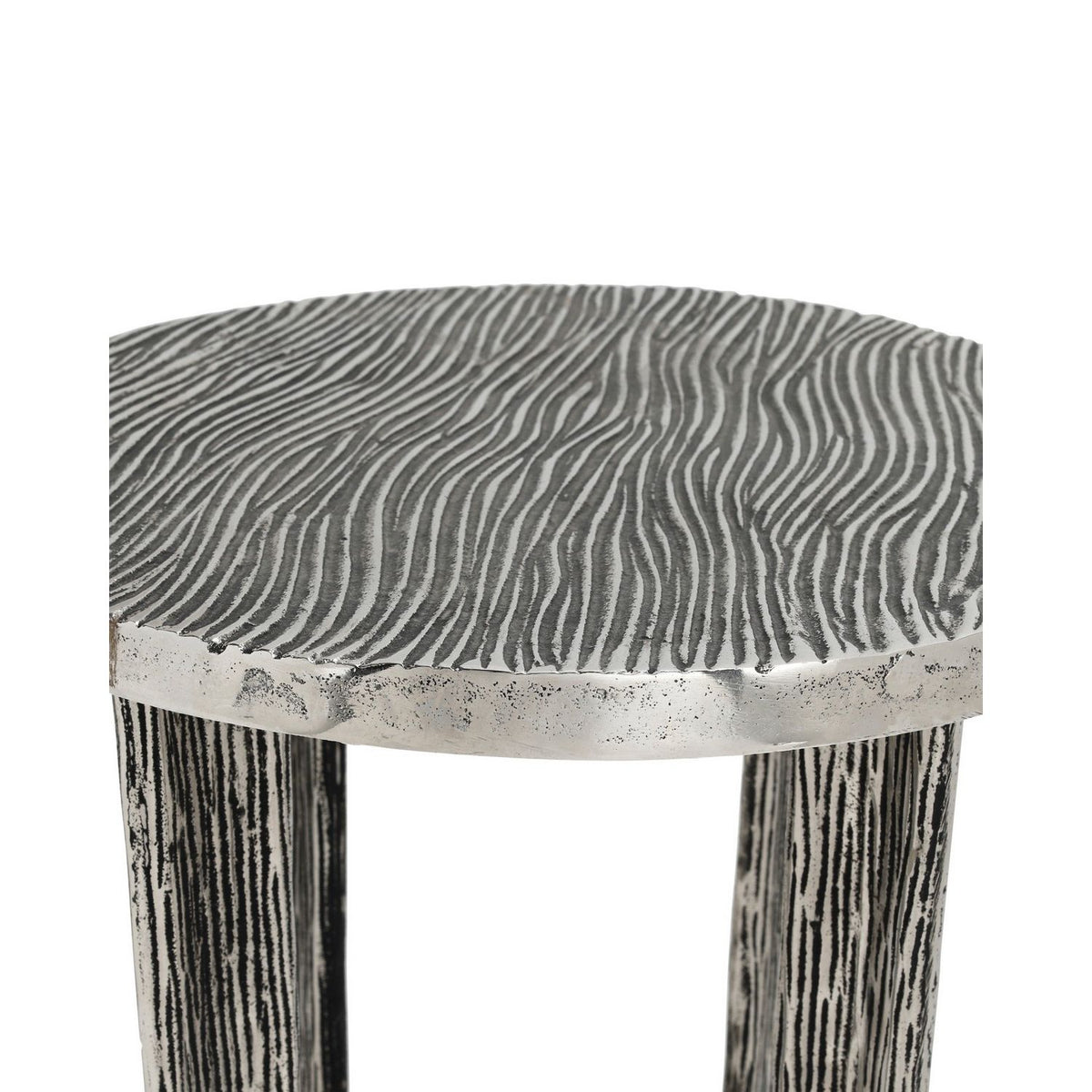 Currey and Company 4000-0265 Structure Accent Table in Antique Nickel
