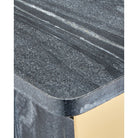 Currey and Company 4000-0279 Aldous Accent Table in Black/Gold
