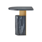 Currey and Company 4000-0279 Aldous Accent Table in Black/Gold