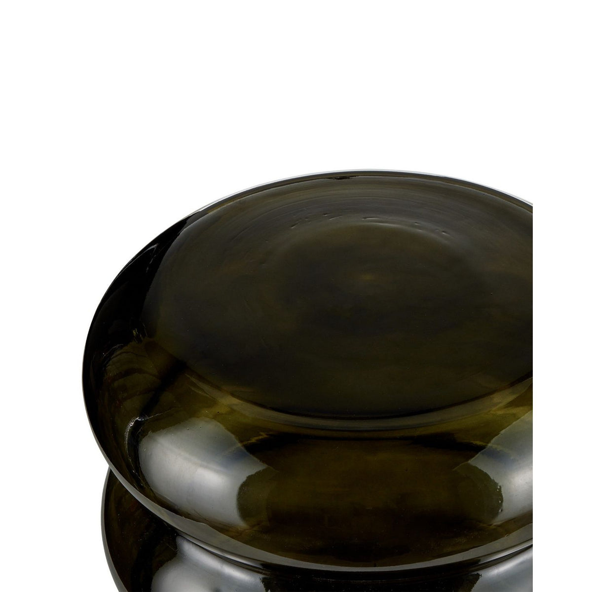Currey and Company 4000-0280 Sophus Accent Table in Clear Dark Green