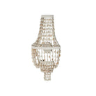 Currey and Company 5000-0306 Cybele Wall Sconce in Natural/Pearlized White/White