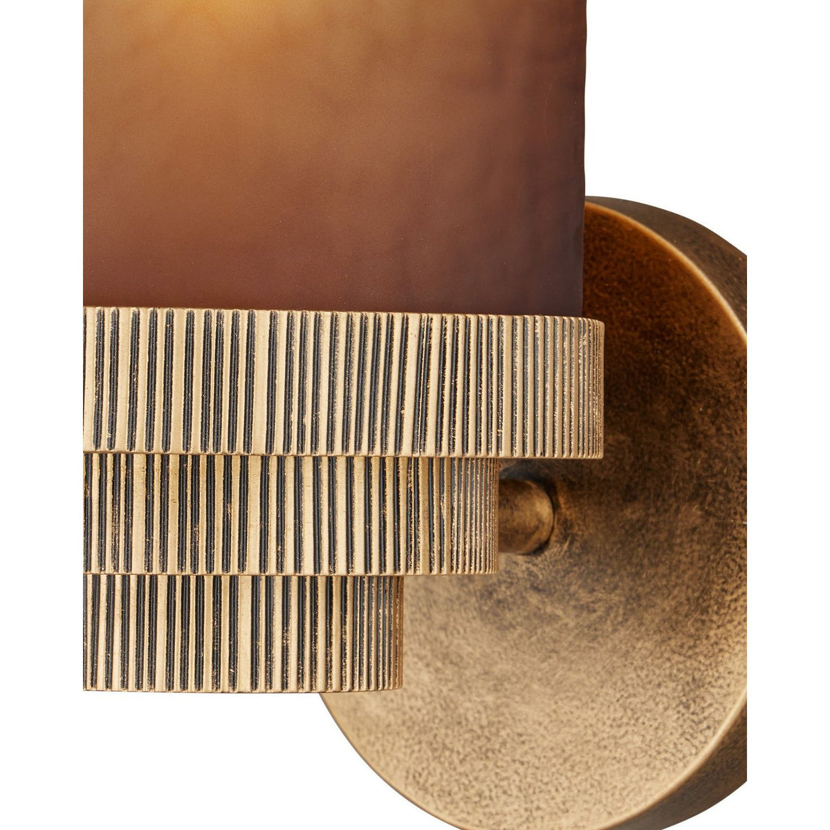 Currey and Company 5000-0310 Thorley Wall Sconce in Gold Luster/Antique Gold