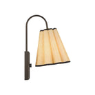 Currey and Company 5000-0314 Blithe Wall Sconce in Natural/Dark Bronze