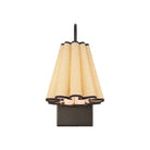 Currey and Company 5000-0314 Blithe Wall Sconce in Natural/Dark Bronze
