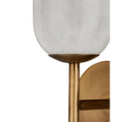 Currey and Company 5800-0082 Belmont Wall Sconce in Natural/Antique Brass