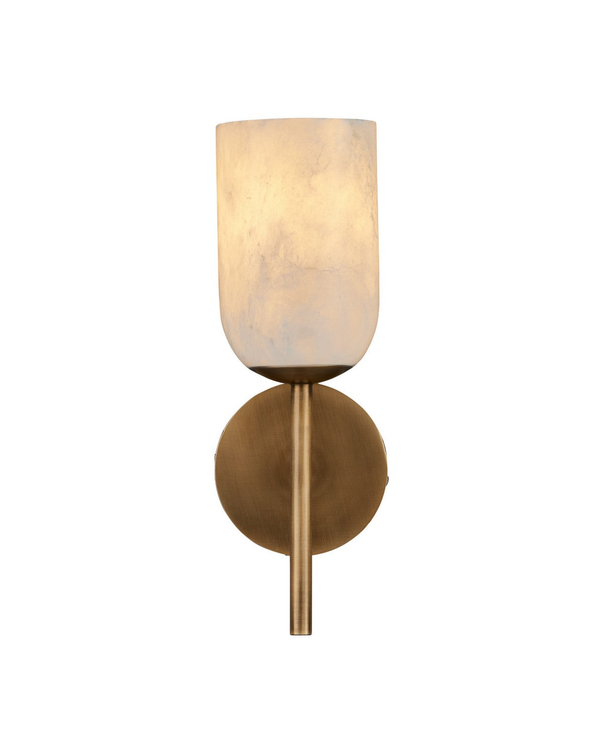 Currey and Company 5800-0082 Belmont Wall Sconce in Natural/Antique Brass