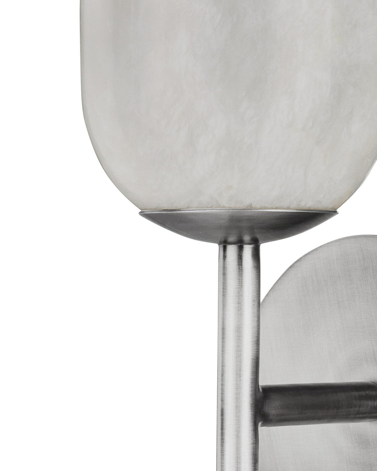 Currey and Company 5800-0083 Belmont Wall Sconce in Natural/Polished Nickel