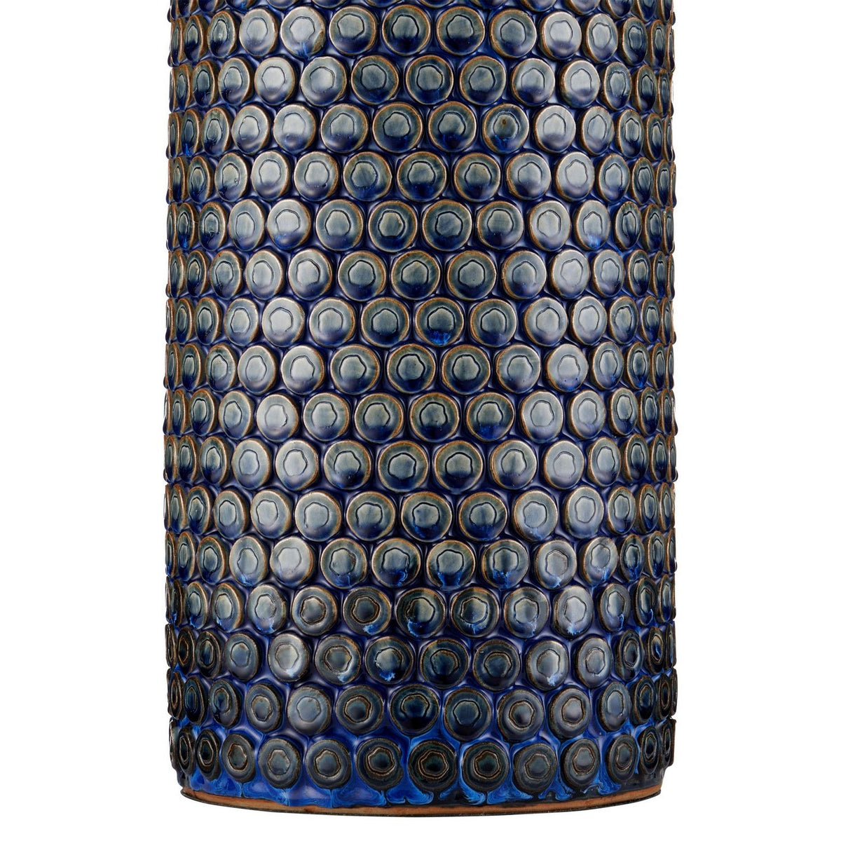 Currey and Company 6000-1079 Lunares Table Lamp in Dark Blue Reactive