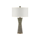 Currey and Company 6000-1084 Galuchat Table Lamp in Green Faux Shagreen/Brass