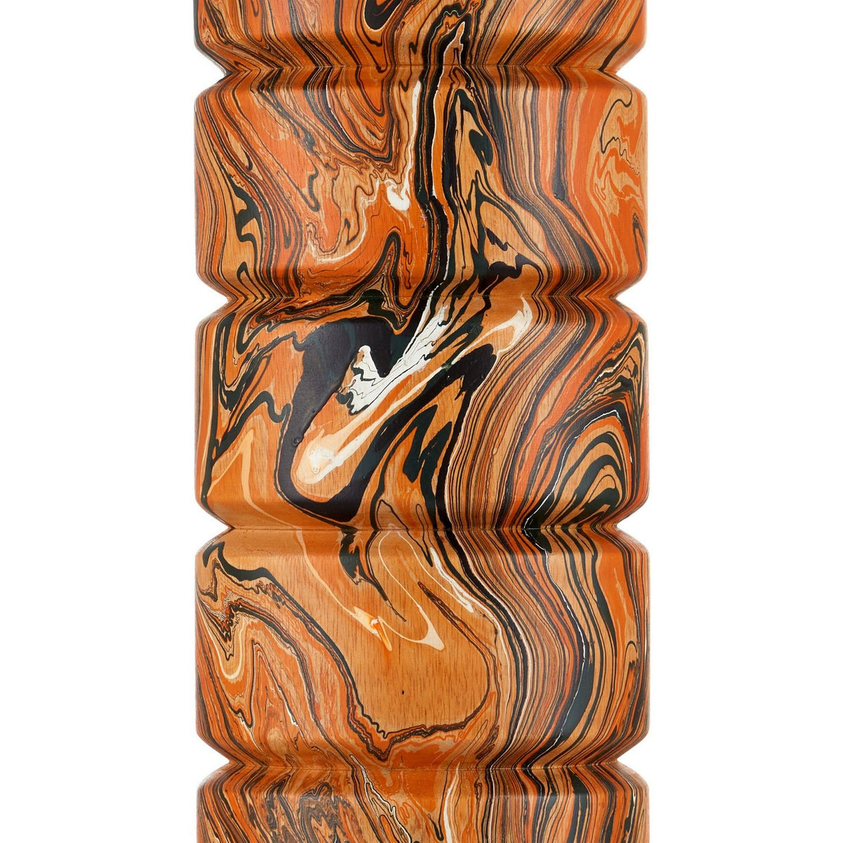 Currey and Company 6000-1087 Crantock Table Lamp in Marbelized Orange