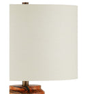 Currey and Company 6000-1087 Crantock Table Lamp in Marbelized Orange