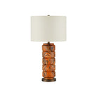 Currey and Company 6000-1087 Crantock Table Lamp in Marbelized Orange