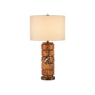 Currey and Company 6000-1087 Crantock Table Lamp in Marbelized Orange