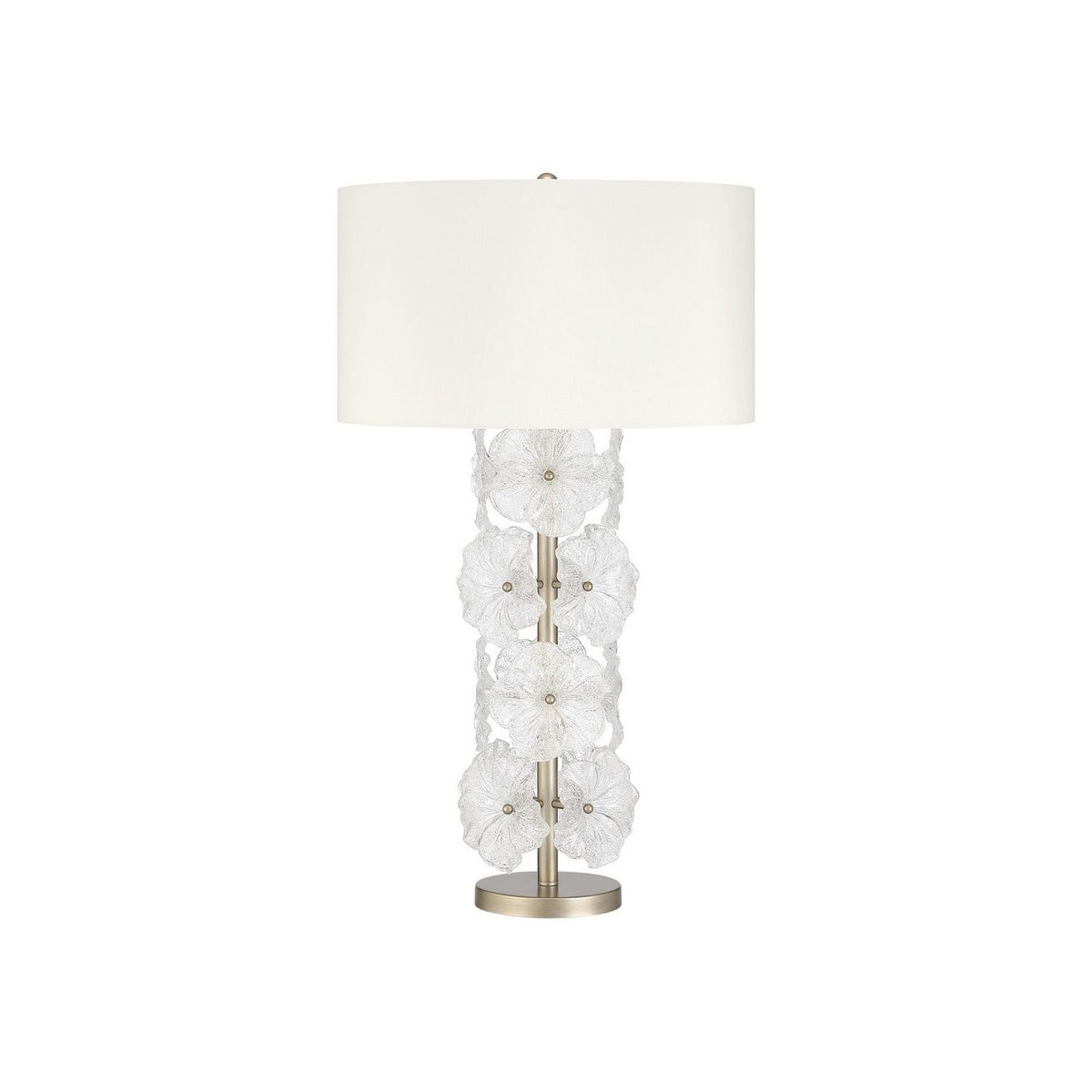 Currey and Company 6000-1110 Mallow Table Lamp in Clear/Champagne
