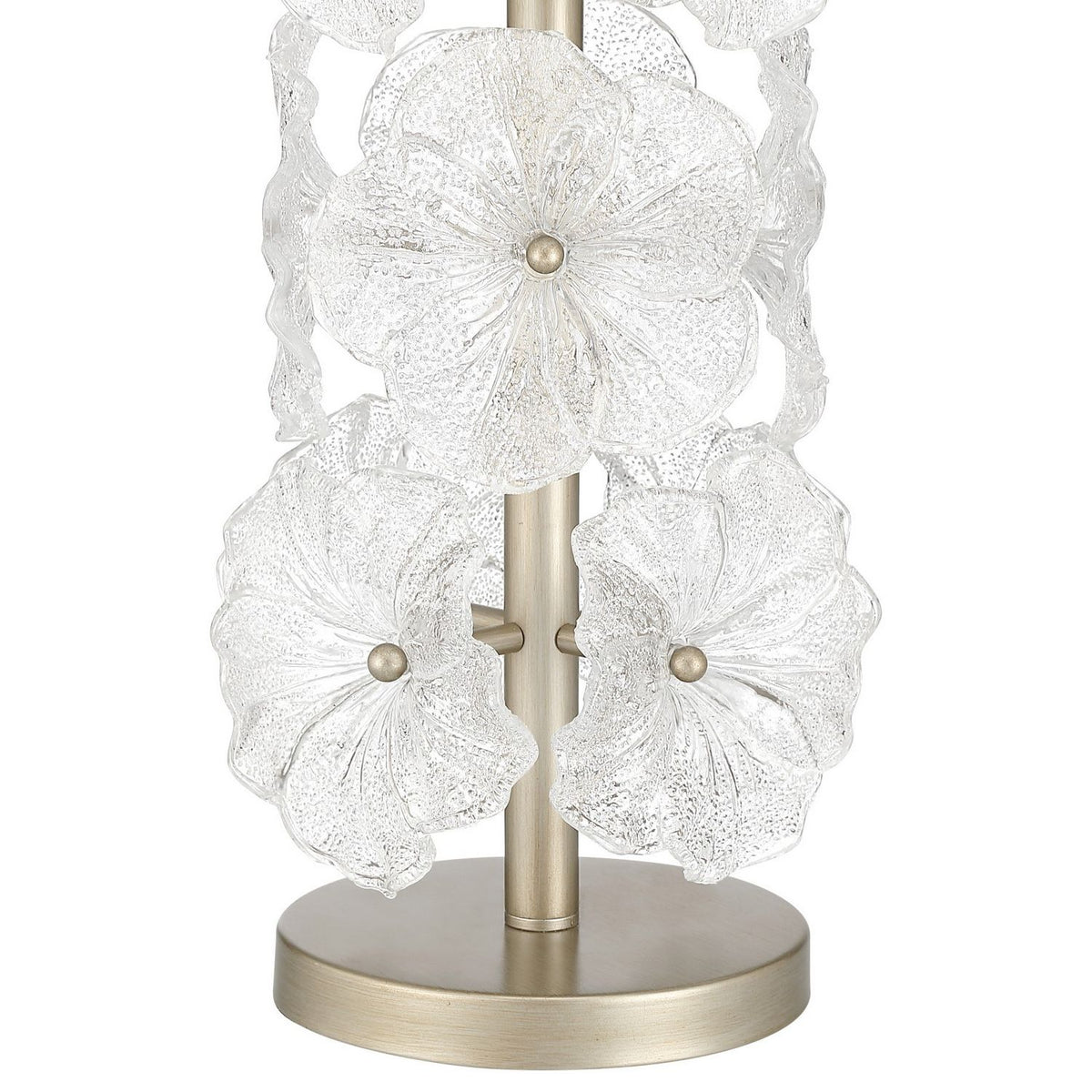 Currey and Company 6000-1110 Mallow Table Lamp in Clear/Champagne