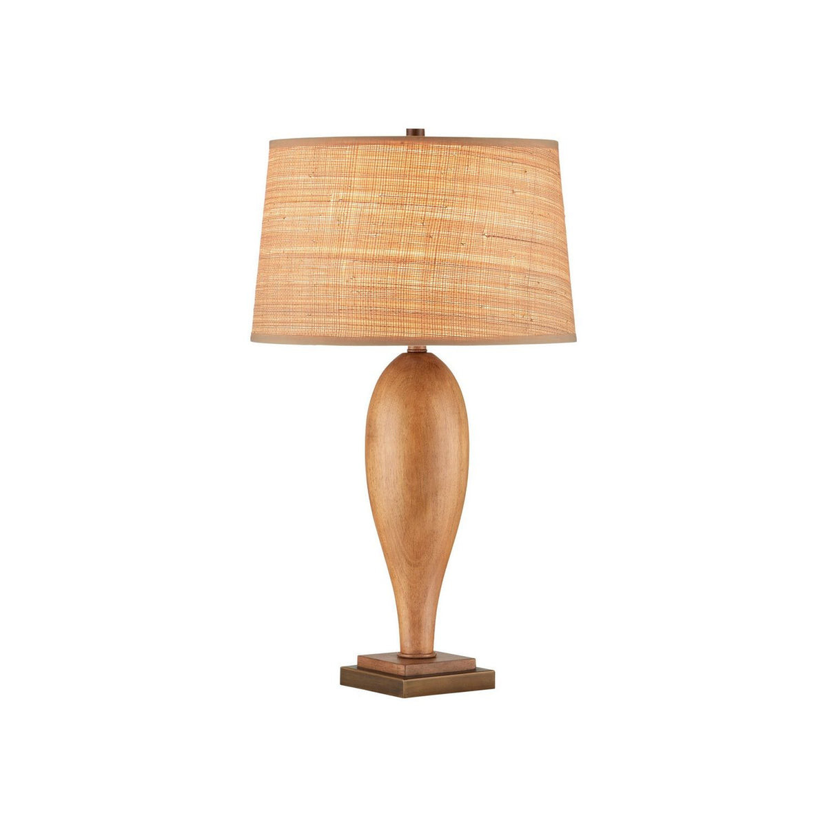 Currey and Company 6000-1124 Lignum Table Lamp in Chestnut