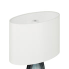 Currey and Company 6700-0024 Danza Cordless Table Lamp in Blue/Clear/Polished Nickel