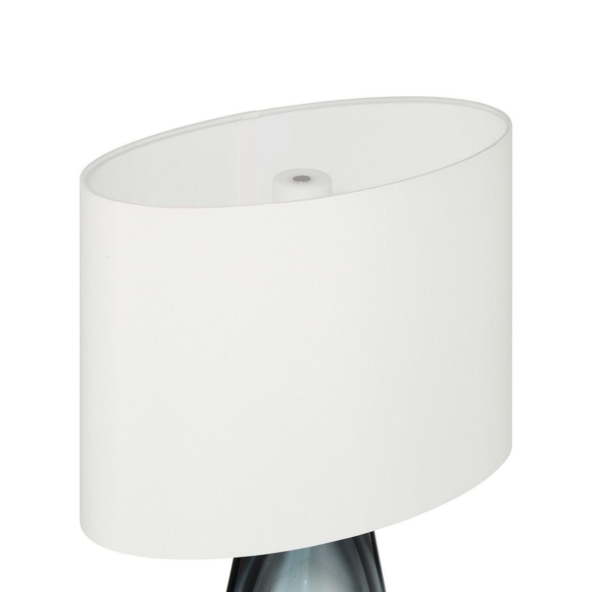 Currey and Company 6700-0024 Danza Cordless Table Lamp in Blue/Clear/Polished Nickel