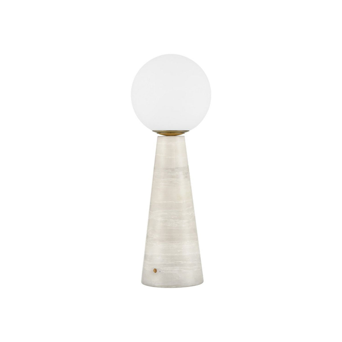 Currey and Company 6700-0027 Wayfinder Cordless Table Lamp in White/Opaque