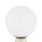 Currey and Company 6700-0027 Wayfinder Cordless Table Lamp in White/Opaque