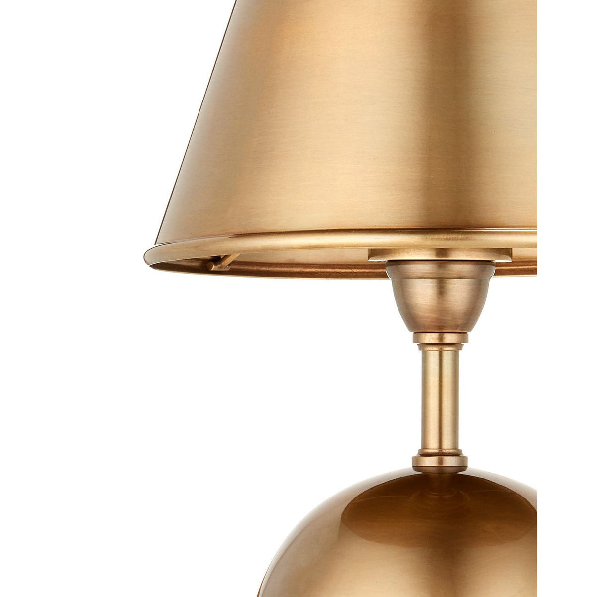 Currey and Company 6700-0042 Volley Cordless Table Lamp in Antique Brass