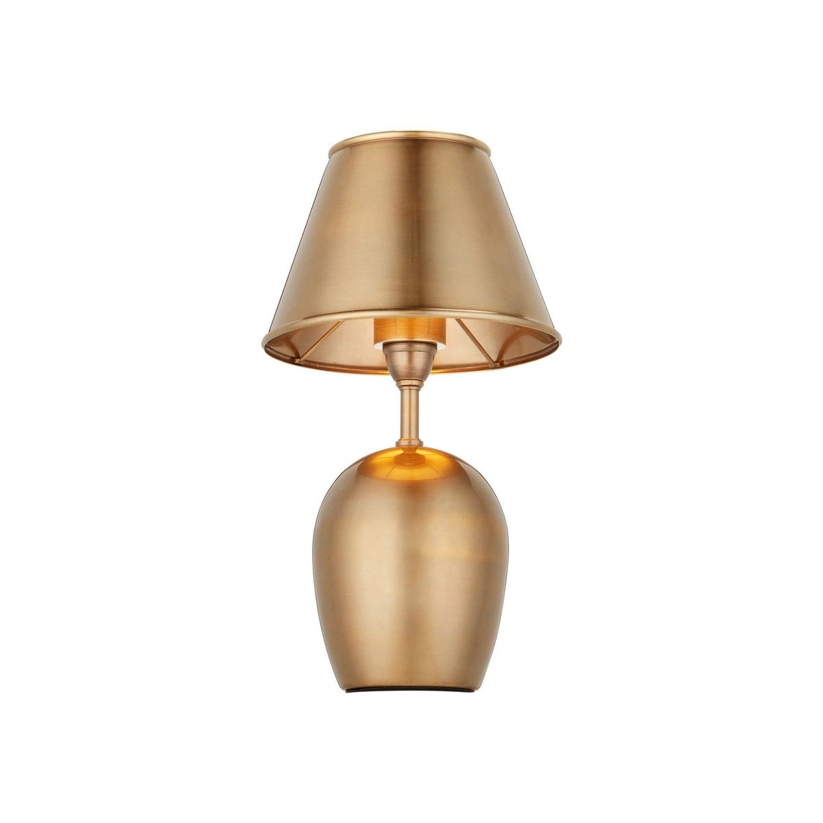 Currey and Company 6700-0042 Volley Cordless Table Lamp in Antique Brass