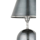 Currey and Company 6700-0043 Volley Cordless Table Lamp in Antique Silver
