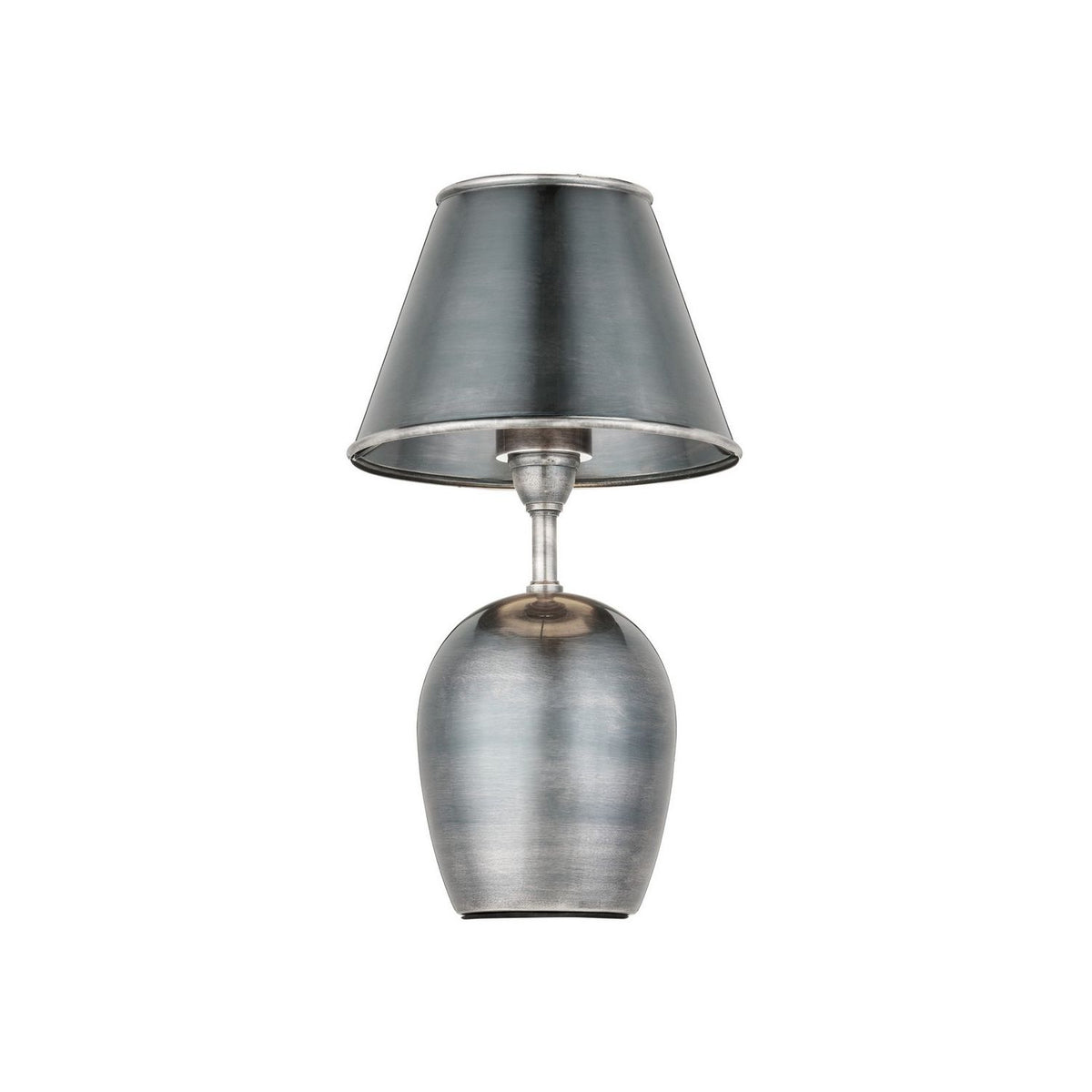 Currey and Company 6700-0043 Volley Cordless Table Lamp in Antique Silver