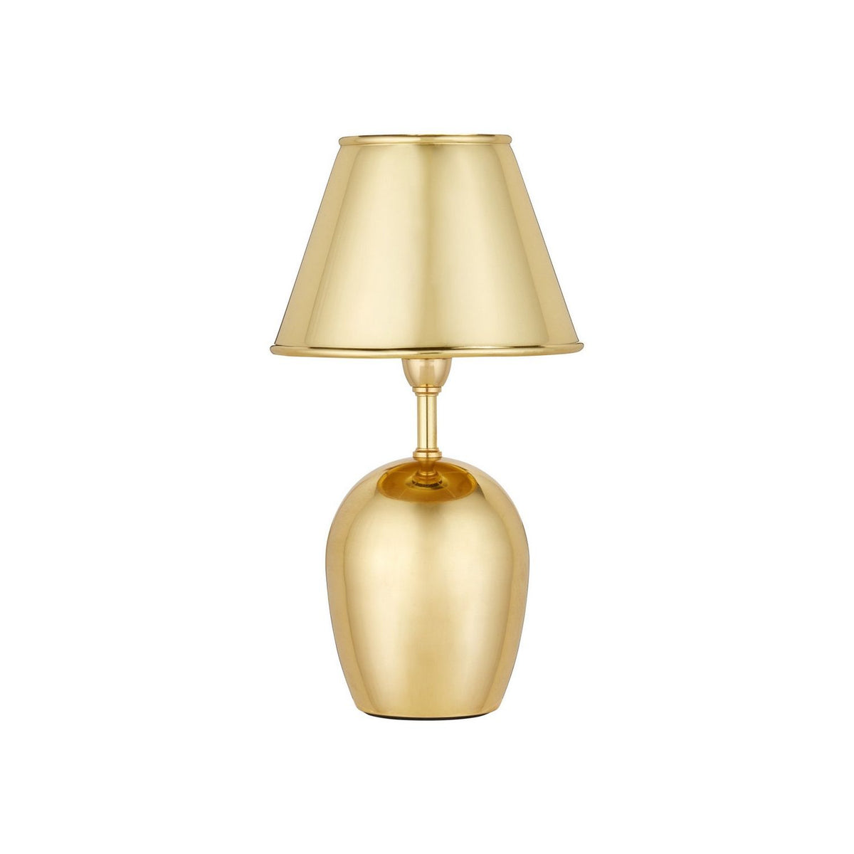 Currey and Company 6700-0044 Volley Cordless Table Lamp in Polished Brass