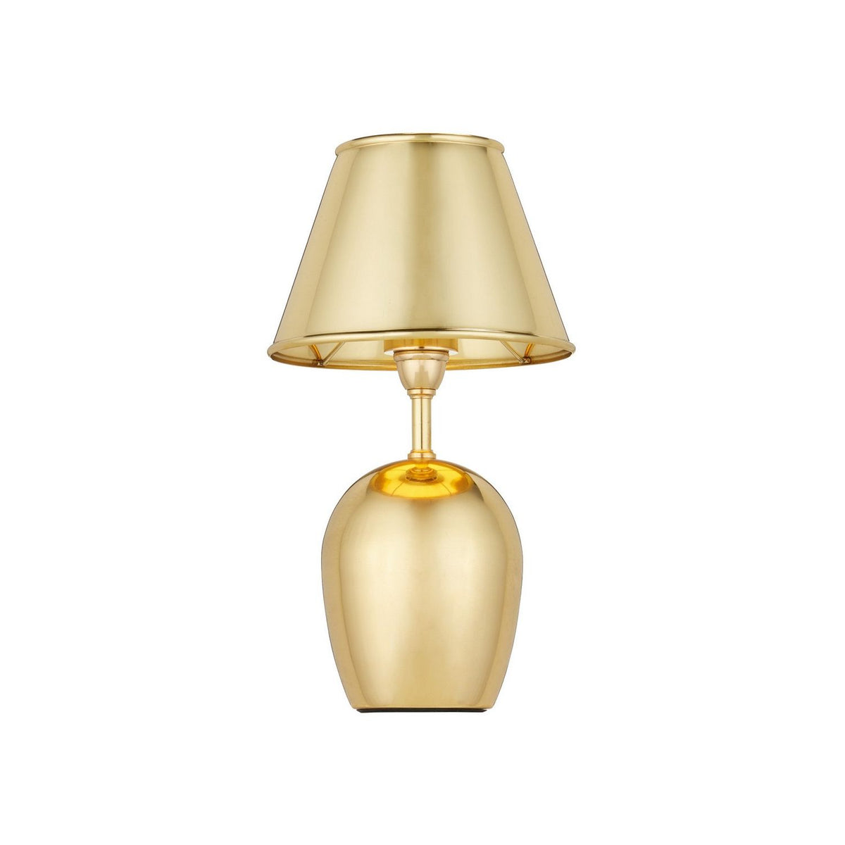 Currey and Company 6700-0044 Volley Cordless Table Lamp in Polished Brass