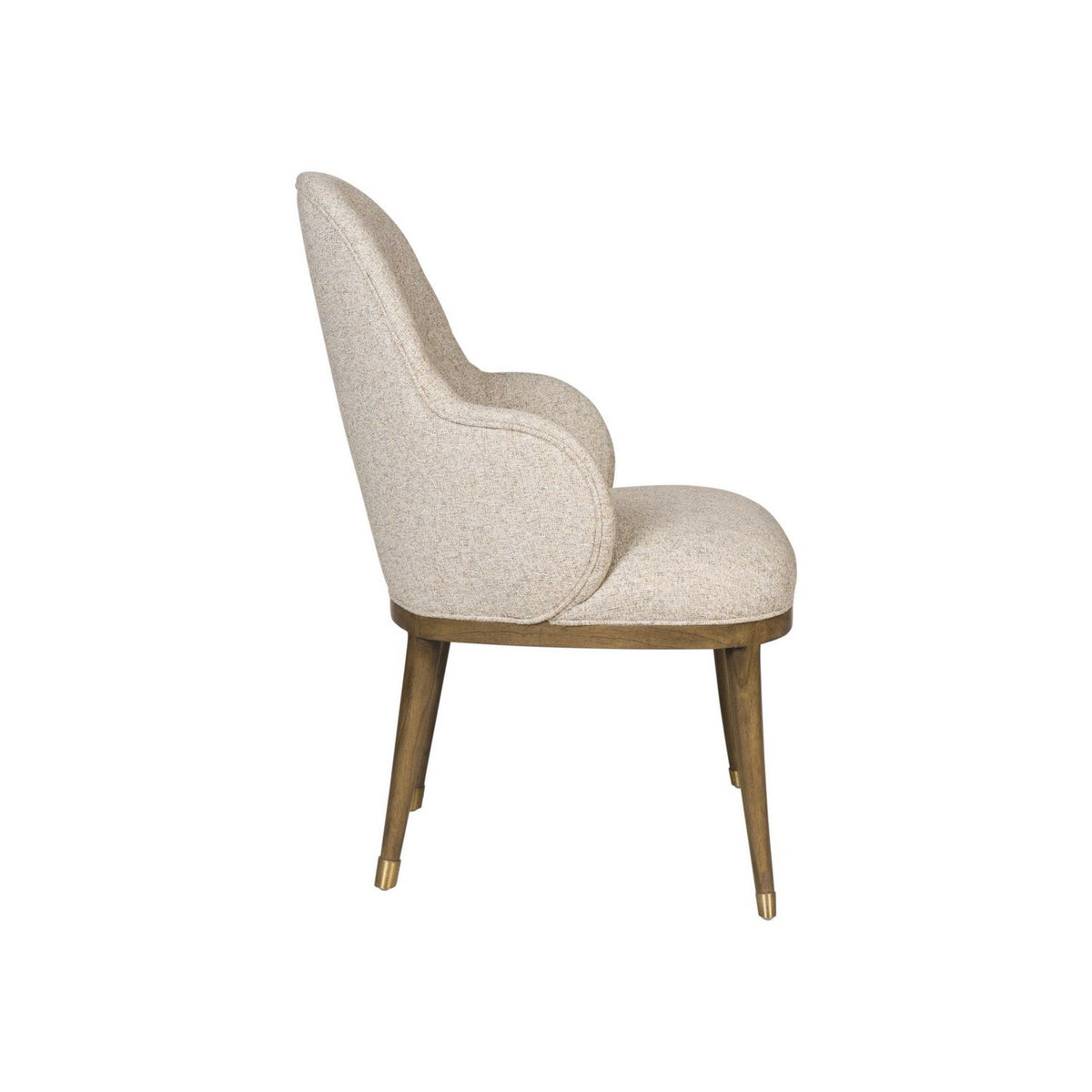 Currey and Company 7000-1152 Vario Chair in Chanterelle/Satin Brass