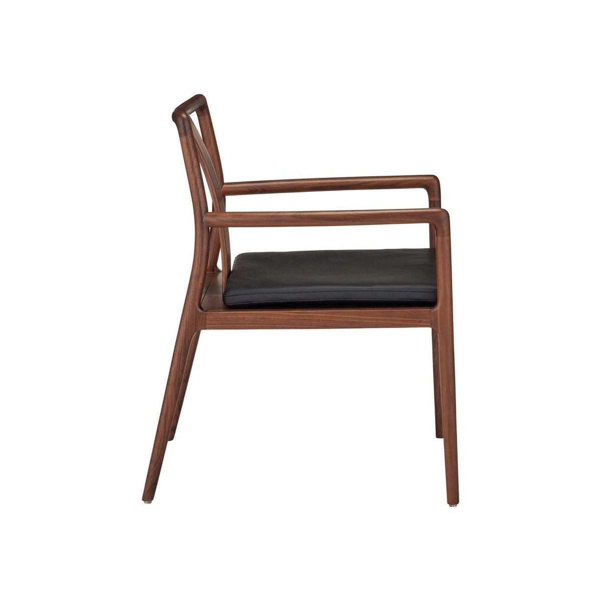 Currey and Company 7000-1242 Ming Wedding Armchair in Natural/Black