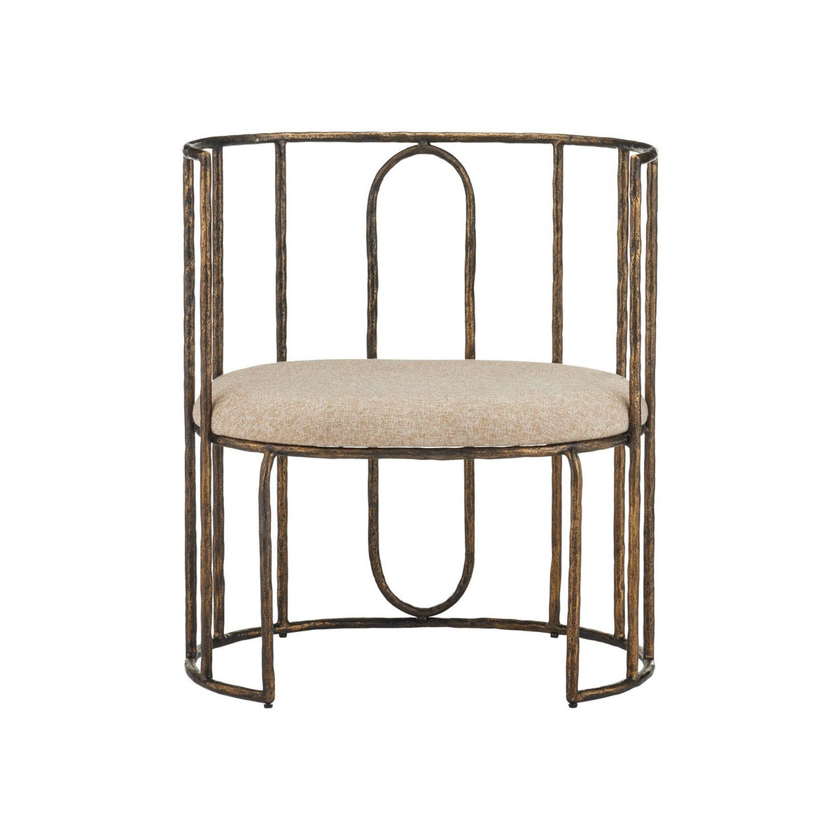 Currey and Company 7000-1282 Euclid Chair in Antique Bronze